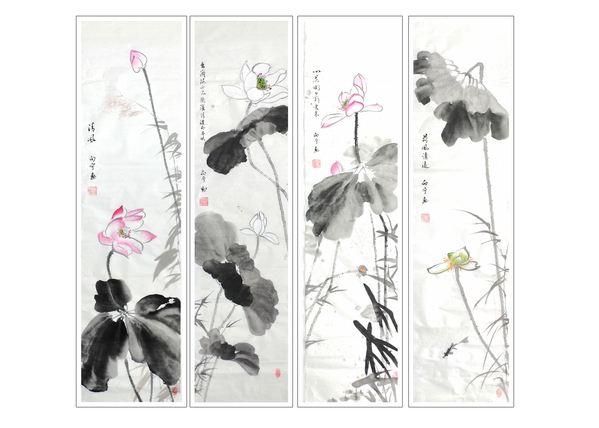 中国画：《清风》四条屏（海表南方 魏向宁）(1).jpg